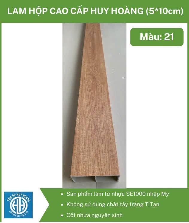 Lam hộp màu gỗ óc chó