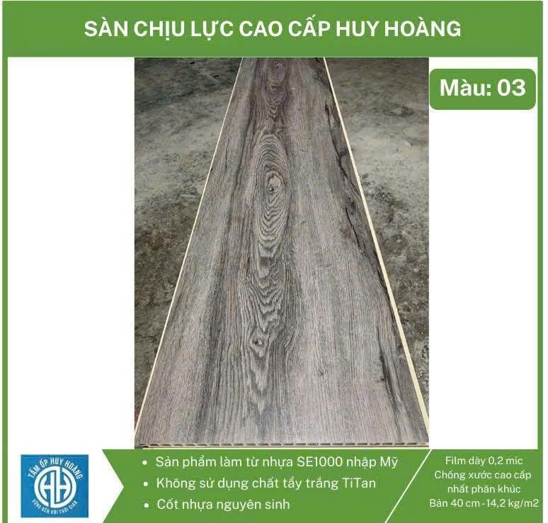 Sàn chịu lực PVC trắng